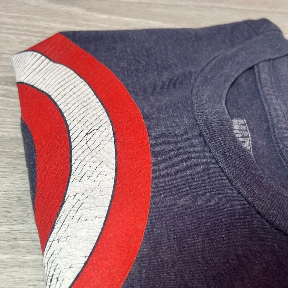 Marvel Captain America Shield T-Shirt Kids Small Blue Short Sleeve‎ Graphic Tee